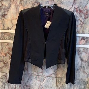 Crop Mesh Insert Blazer